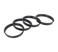 X AUTOHAUX 4pcs Plastic 73.1mm to 70.3mm Car Hub Centric Rings Black