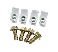 X AUTOHAUX 4pcs Spring Metal U-type Clip with Screws Car mudguard Fasteners