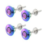 X AUTOHAUX 4x Bumper Quick Release Lock Latch Hood Pin Push Button
