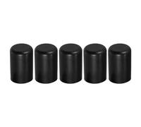X AUTOHAUX 5 Pcs 16mm 0.63" Silicone Hose Cap Intake Vacuum Hose Tube End Plug for Car Black