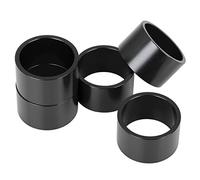 X AUTOHAUX 5 Pcs 20mm Bike Bicycle Headset Spacer Fit 11/8inch Stem Black