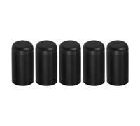 X AUTOHAUX 5 Pcs 6mm 0.24" Silicone Hose Cap Intake Vacuum Hose Tube End Plug for Car Black