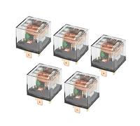 X AUTOHAUX 5 Pcs Waterproof Relay DC 12V 60A, 4 Pin Relay Car Charge Case