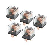 X AUTOHAUX 5 Pcs Waterproof Relay DC 12V 60A, 5 Pin Relay Car Charge Case
