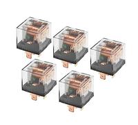 X AUTOHAUX 5 Pcs Waterproof Relay DC 24V 60A, 5 Pin Relay Car Charge Case