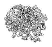 X AUTOHAUX 50 Pcs M10x1 Car Grease Nipple Fitting 90 Degree Galvanized Steel
