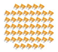 X AUTOHAUX 50pcs Blade Style Fuses 5A Blade Style Fuses for Car Boat Orange