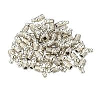 X AUTOHAUX 50pcs M10x1 Car Grease Nipple Fitting Bend 45 Degree Nickel Plated