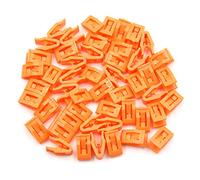 X AUTOHAUX 50pcs Orange Car Console Retainers Auto Dashboard Clip Fastener