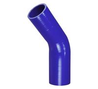X AUTOHAUX 51-57mm 2.01"-2.24" ID 120mm/4.72" Length 45 Degree Silicone Elbow Hose 5mm Thickness 4-Ply Reinforced High Temp Turbo Intercooler Intake Pipe Universal Blue 1 Pcs