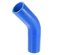 X AUTOHAUX 51mm 2" ID 45 Degree Silicone Reducer Hose Coupler Tube Blue for Car