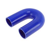 X AUTOHAUX 51mm / 2'' Inch ID 180 Degree Silicone Elbow Coupler Hose Blue | U Bend Shape, Car Coolant Tube, Universal, 4-Ply Reinforced Rubber Tubing, Intake Boots
