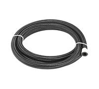 X AUTOHAUX 5Ft 6AN Braided Nylon Stainless Steel CPE Oil Fuel Gas Line Hose