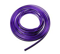 X AUTOHAUX 5m Purple Chrome Car Interior Gap Door Window Decroative Trim Strip