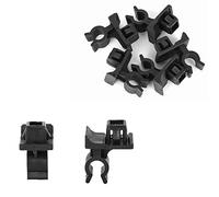 X AUTOHAUX 5pcs 22.6x29.5mm Black Plastic Car Auto Hood Prop Rod Clip Retainer