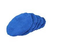 X AUTOHAUX 5pcs 7-8 Inch Soft Microfiber Car Waxing Polisher Pad Bonnet