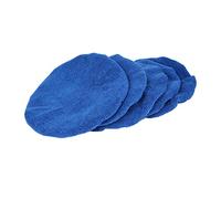 X AUTOHAUX 5pcs 9-10 Inch Soft Microfiber Car Waxing Polisher Pad Bonnet