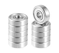 X AUTOHAUX 5x16x5mm 625ZZ Deep Groove Ball Bearings Silver Tone - 10 Pcs