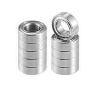 X AUTOHAUX 5x9x3mm MR95ZZ Deep Groove Ball Bearings Silver Tone - 10 Pcs