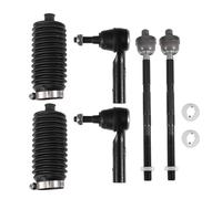 X AUTOHAUX 6 Pcs Front Inner Outer Tie Rod Ends W/Boots Suspension Steering Tie Rod End for Jeep Commander 2006-2010 for Jeep Grand Cherokee 2005-2010 Drag Link