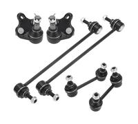 X AUTOHAUX 6 Pcs Front Suspension Kit Front Rear Sway Bar Link Ball Joint for Toyota RAV4 2001-2005 No.K90309/K80296/K80298/K80297