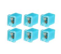 X AUTOHAUX 6 Pcs Mini Box Shaped Fuse 20 Amps, Universal for Car Truck Blue