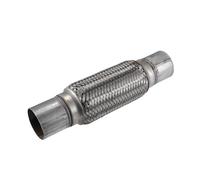 X AUTOHAUX 60x295mm Universal Car Exhaust Flexible Pipe Tubing Silver Tone