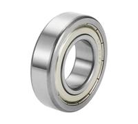 X AUTOHAUX 62/32ZZ Deep Groove Ball Bearings P6 32x65x17mm Lubricated Bearings Double Metal Seal Silver Tone Scooter Skateboard Wheel