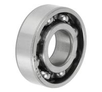 X AUTOHAUX 6204 Deep Groove Ball Bearings P6 20x47x14mm Lubricated Bearings Open Type Silver Tone Scooter Skateboard Wheel