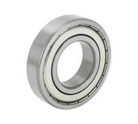 X AUTOHAUX 6208ZZ Deep Groove Ball Bearings P0 40x80x18mm Lubricated Bearings Double Metal Seal Silver Tone Scooter Skateboard Wheel