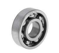 X AUTOHAUX 6304 Deep Groove Ball Bearings P0 20x52x15mm Lubricated Bearings Open Type Silver Tone Scooter Skateboard Wheel