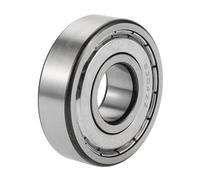 X AUTOHAUX 6304ZZ Deep Groove Ball Bearings P6 20x52x15mm Lubricated Bearings Double Metal Seal Silver Tone Scooter Skateboard Wheel