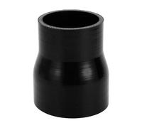 X AUTOHAUX 63mm-80mm/2.48"-3.15" ID 100mm 3.94" Length 0 Degree Silicone Straight Coupler Hose 4-Ply Reinforced 5mm Thick Silicone Reducer Straight Coupler Hose Turbo Intercooler Pipe Black