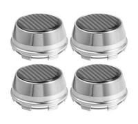X AUTOHAUX 66mm 6 Clips Universal Car Wheel Rim Center Hub Caps Black - 4 Pcs