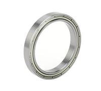 X AUTOHAUX 6808ZZ Deep Groove Ball Bearings P0 40x52x7mm Lubricated Bearings Double Metal Seal Silver Tone Scooter Skateboard Wheel