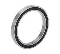 X AUTOHAUX 6810DDU Deep Groove Ball Bearings P6 50x65x7mm Lubricated Bearings Double Rubber Seal Black Silver Tone Scooter Skateboard Wheel