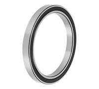 X AUTOHAUX 6824DD Deep Groove Ball Bearings P6 120x150x16mm Lubricated Bearings Double Rubber Seal Black Silver Tone Scooter Skateboard Wheel