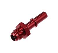 X AUTOHAUX 6AN Male to 3/8" Car Fuel Hose Pipe Adapter Push on EFI Fitting Red