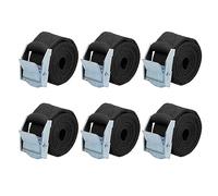 X AUTOHAUX 6pcs 3.3ft Cargo Tie Down Straps with Cam Lock Buckle for Car Black