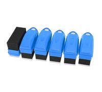 X AUTOHAUX 6pcs Car Tire Wheel Dressing Applicator Pads Sponge without Lid Blue