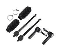 X AUTOHAUX 6pcs Front Inner Outer Tie Rod Ends Kit Suspension Steering Tie Rod End for Ford Flex for Ford Taurus for Lincoln MKS Drag Link No.EV800776/ES800222