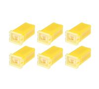 X AUTOHAUX 6pcs Standard Box Shaped Fuse 60 Amp, Universal for Car Truck Yellow
