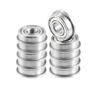 X AUTOHAUX 6x15x5mm F696ZZ Deep Groove Ball Bearings Silver Tone - 10 Pcs