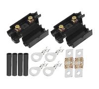 X AUTOHAUX 70A Amp ANS Fuse Holder Kit, Tube Terminals, Plastic, Black, 2 Set