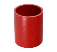 X AUTOHAUX 70mm/2.76" ID 100mm 3.94" Length 0 Degree Silicone Straight Coupler Hose 4-Ply Reinforced 5mm Thick Straight Silicone Hose Coupler Turbo Intercooler Pipe Universal Red 1PC