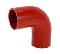 X AUTOHAUX 70mm/2.76" ID 120mm/4.72" Length 90 Degrees Silicone Elbow Hose 5mm Thickness 4-Ply Reinforced High Temp Turbo Intercooler Intake Pipe Universal Red 1 Pcs