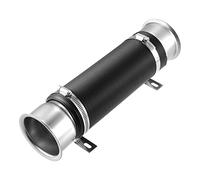 X AUTOHAUX 76mm 3" Car Air Duct Cold Air Turbo Intake Pipe Silver Tone - 1 Pcs