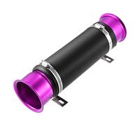 X AUTOHAUX 76mm 3" Car Air Duct Hose Cold Air Turbo Intake Pipe Purple - 1 Pcs