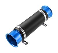 X AUTOHAUX 76mm 3inch Car Air Duct Hose Cold Air Turbo Intake Pipe Blue - 1 Pcs