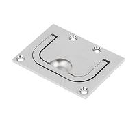 X AUTOHAUX 76x57mm Boat Floor Locker Hatch Lift Flush Ring Pull Handle